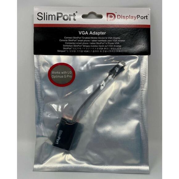 NEW Slimport VGA Adapter enabled mobile device to VGA Display LG Optimus G Pro - Picture 1 of 2